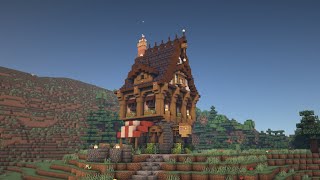 Fantasy Shop  Minecraft Build Process [upl. by Eilegna]