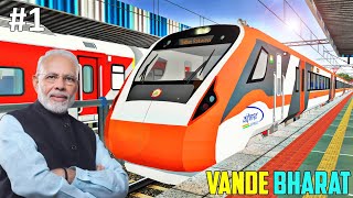 Vande Bharat Express Train Journey in Train Simulator  PC FHD GamePlay [upl. by Kenny]