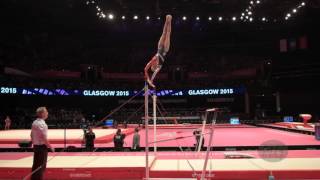 THORSDOTTIR Eythora NED  2015 Artistic Worlds  Qualifications Uneven Bars [upl. by Edie]