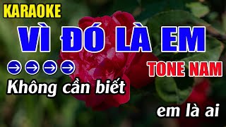 Vì Đó Là Em Karaoke Tone Nam Karaoke Phương Thảo  Beat Mới [upl. by Ytsanyd]