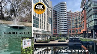 Let’s walk PADDINGTON TO HYDE PARK Victoria Gate via MARBLE ARCH walkwithro [upl. by Touber]