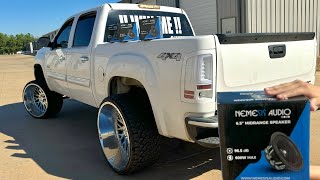 Custom Headliner done on the giveaway truck with Nemesis Neo speakers [upl. by Freeland]