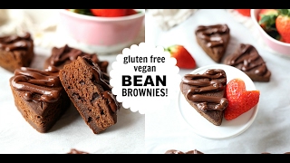 Black Bean or Pinto Brownies Recipe Vegan DairyFree NutFree amp GlutenFree [upl. by Euqinot]