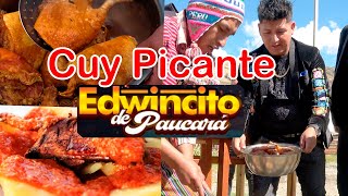 Preparando Cuy Picante para Edwincito de Paucará [upl. by Aday]