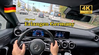 Driving in Erlangen Süd 🇩🇪  Exploring City Routes towards Autobahn  4K UHD [upl. by Zielsdorf258]