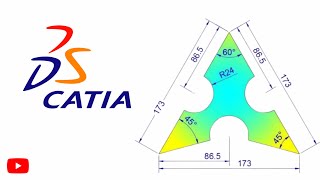 Master this CATIA V5 2D Sketcher Exercise in Minutes [upl. by Sams]