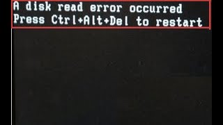 a disk read error occurred press ctrlaltdel to restart windows 7 1000 solution my tips [upl. by Gilroy502]