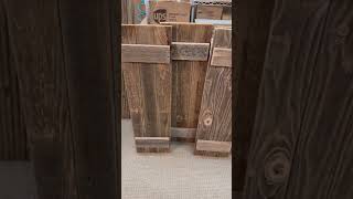 Barnwood shutters for decor purposes only [upl. by Ahsiekram]