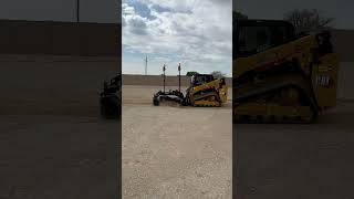 Trimble Earthworks 2D Laser GB120 on a new Cat 255 [upl. by Leynwad447]