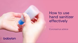 Want Some Hand Sanitizer Heres How to Use it Effectively [upl. by Teeter]