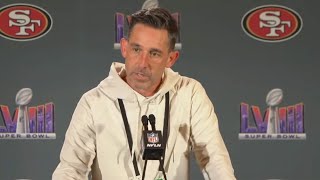 Kyle Shanahans Super Bowl press conference  49ers press conference  NBC Sports Bay Area [upl. by Ycaj]