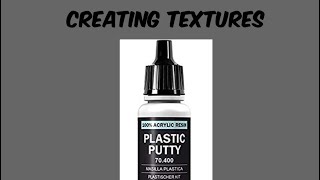 Modelling tips 10 Texture using Vallejo plastic putty [upl. by Notrem902]