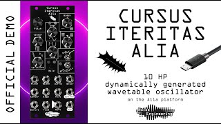 Cursus Iteritas Alia wavetable oscillator from Noise Engineering [upl. by Eniffit936]