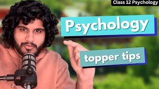 PSYCHOLOGY  Last Minute Tips  Class 12  Important Topics amp Chapters  Answer Writing Hacks cbse [upl. by Arahat]