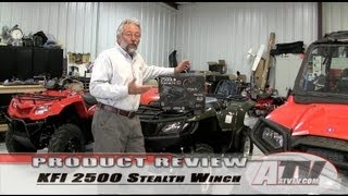 ATV Television  KFI 2500LB Stealth Winch Install [upl. by Colombi680]