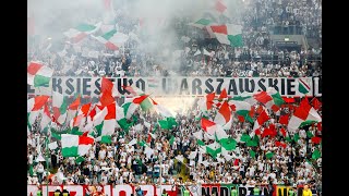 Legia  Lech  Legia fans piro show [upl. by Ocinom]