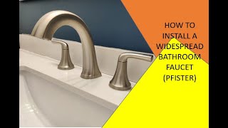 HOW TO INSTALL A PFISTER BATHROOM FAUCET [upl. by Adeirf]