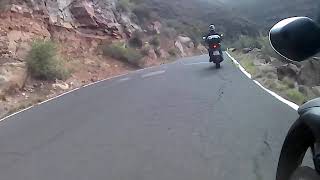 Gran Canaria Mini Stelvio descending the 32 Hairpins whilst on tour with Canary Motorcycle Tours [upl. by Veal]