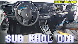 Corolla restoration  FROM BEIGE TO BLACK 🖤 KHOL TW DIA UB BUND KN KRYGA  interior game [upl. by Nilesoy662]