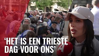 Zo verliep de steunbetuiging voor Israël en de tegendemonstratie in Amsterdam [upl. by Rebmit]