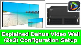 Explained Dahua Video Wall 2x3 Configuration Setup in Details l Dahua Video Wall Configuration [upl. by Ysak]