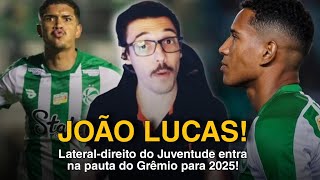 🚨🎯 LATERALDIREITO DO JUVENTUDE NA MIRA DO GRÊMIO PARA 2025 [upl. by Animlehliw]