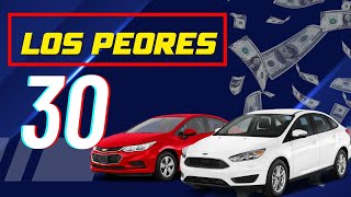 ✅30 Autos que NO DEBES COMPRAR 🤢🤮 REVISALOS MUY BIEN [upl. by Prudi]