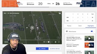 Seahawk fan reacts to Denver Broncos vs Seattle Seahawks Game Recap amp Stats  NFL 2024 Season [upl. by Whittaker]