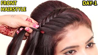 Most Beautiful Front Hairstyle for Girls  Front hairstyle  Easy party hairstyle  hair style girls [upl. by Coughlin]