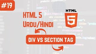 How to use section vs div tag in html  UrduHindi [upl. by Ailugram917]