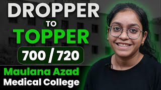 Dropper to Topper  Arushi Singhal  700720 in NEET 2024  Joining MAMC [upl. by Borlase394]