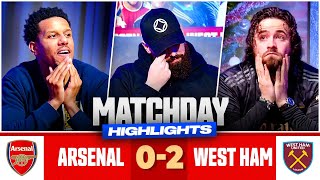 Arsenal Suffer Blow From The Hammers  Arsenal 02 West Ham  Match Day Highlights [upl. by Alac372]