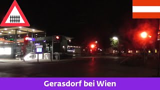 Železniční přejezdBahnübergang Gerasdorf bei Wien A  1492023 [upl. by Varini]