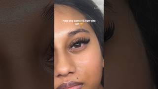 Wispy lash transformation volashes lashextensions wispylashes lashtransformation lashtech [upl. by Aicenat]