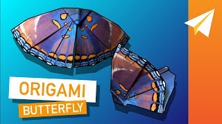 Origami Butterfly That Flies — Learn How to Fold Monarch [upl. by Dallas]