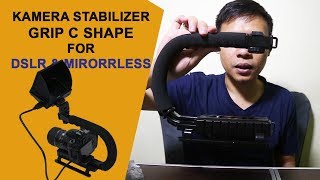 KAMEREA STABILIZER GRIP C HANDHE KAMERA DSLR dan MIRORRLESS [upl. by Zawde]