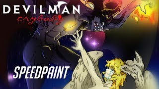 Amon amp Satan  Devilman Crybaby  Speedpaint [upl. by Hildagard752]