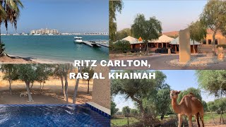 RITZ CARLTON RAS AL KHAIMAH UAE AL WADI DESERT amp AL HAMRA BEACH  Cian’s birthday [upl. by Neiht]