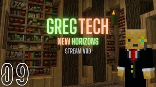 Gregtech New Horizons Stargate Run  Stream VOD Day 9 Better smelting and Botania [upl. by Lesak]