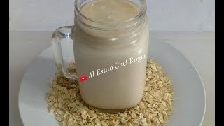 AGUA DE AVENA Receta  144 Avena Agua frescas [upl. by Suirradal756]