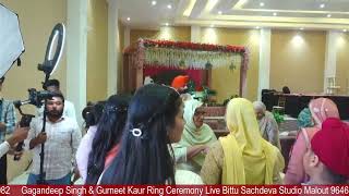 Ring Ceremony Live Bittu Sachdeva Studio Malout 9646396082 [upl. by Barram]