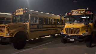 Old School School Buses  HurstEulessBedford Texas Independent School District [upl. by Zined]