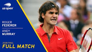 Roger Federer vs Andy Murray Full Match  2008 US Open Final [upl. by Burtis]