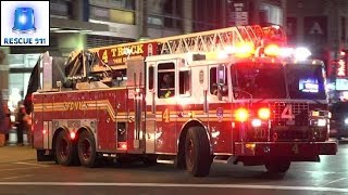 Full House Response FDNY Engine 54  Ladder 4  Battalion 9 [upl. by Amsirp]