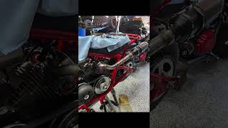 Custom header and exhaust on the Coleman B200r shorts diy minibike sendit predator [upl. by Arracot]