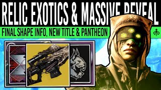 Destiny 2 NEW EXOTIC LOOT amp BRAVE TITLE Final Shape GAMEPLAY Weekly Pantheon Maps Char Editor [upl. by Ecnarrat]