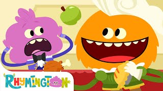 Dinner Time Rhyme  Monster Cartoon  Rhymington Square [upl. by Adrea]