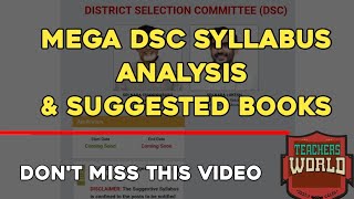 AP DSC  2024 Syllabus Analysis and Books Suggestions trending viralvideo dsc dscupdates [upl. by Eiralc]