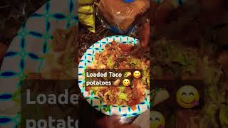 The Ultimate Loaded Taco Potato Recipe 🌮😋🥔 viralvideo trending [upl. by Wootten]