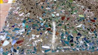 Polished concrete with Recycled Glass Surfaces [upl. by Zsuedat]